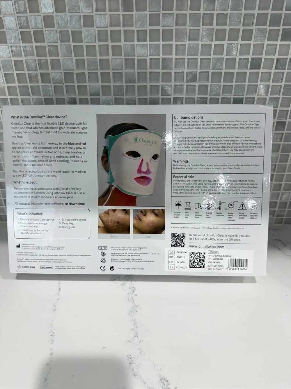 NIB Omnilux Contour Face LED Madk Device